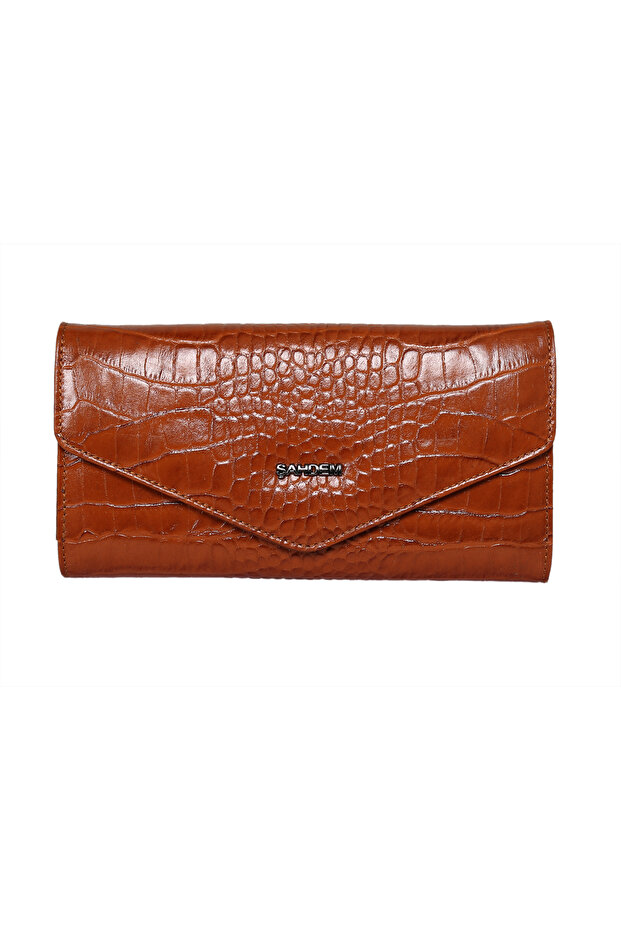 Genuine Leather Women's Double Compartment Card Holder Wallet