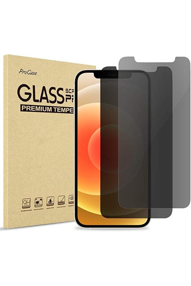 [2 Pack] ProCase iPhone 12 Pro/iPhone 12 (6.1 inch 2020) Privacy Screen Protector, Anti-Spying Dark