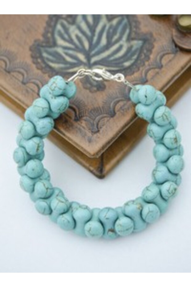 Turquoise Stone Bracelet - Multicolor -