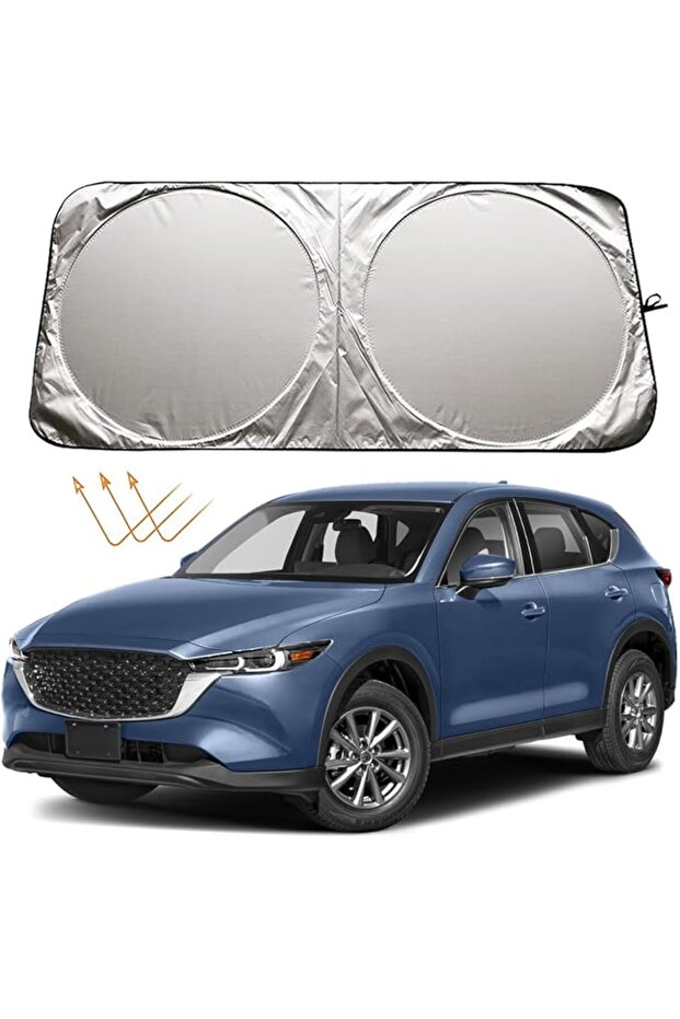 واقي شمس للزجاج الأمامي من XHRING لسيارات مازدا CX5/CX-3/CX30/CX-3 2013-2024 ومازدا 3 و6 2014-2024، إكسسوارات