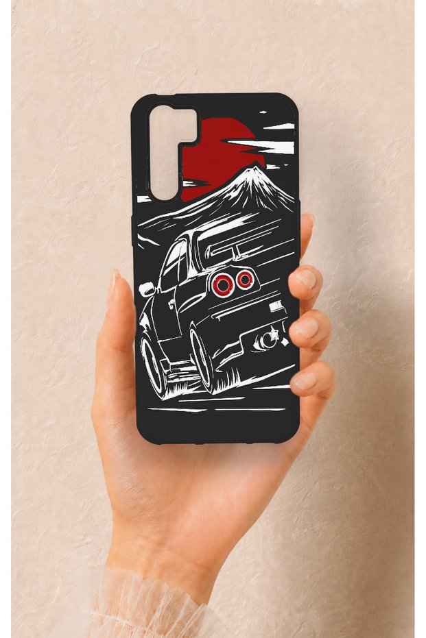 حافظة سيليكون متوافقة مع هاتف Oppo A91 من نوع Speed Passion Pattern