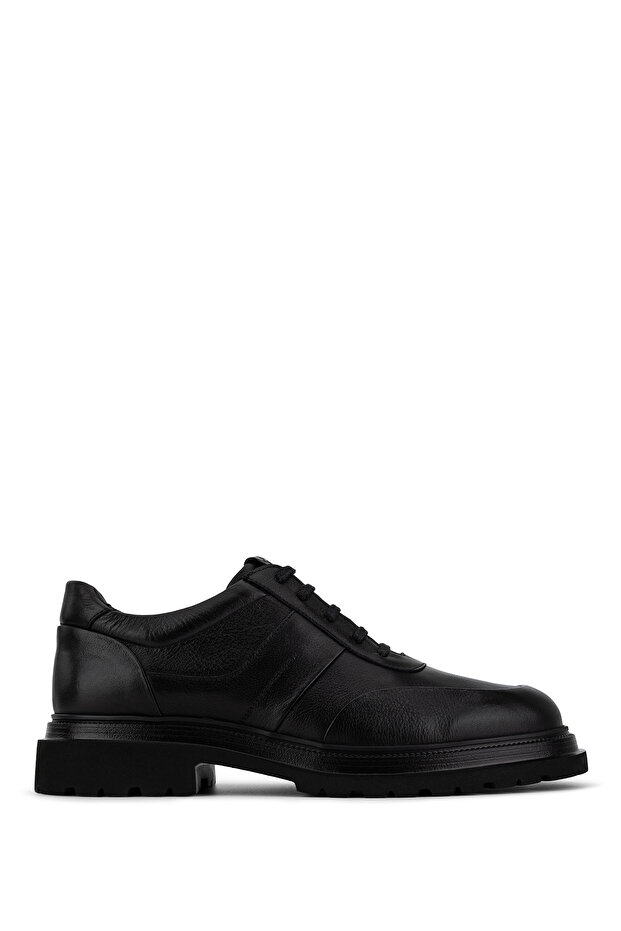 Men's Genuine Leather Black Casual Shoes