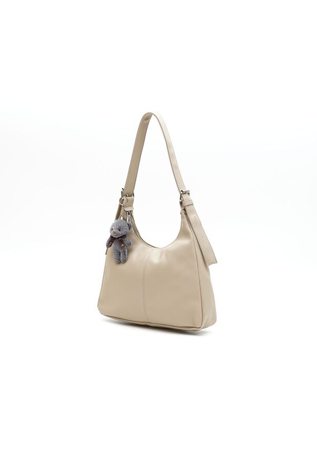 Women's Faux Leather Adjustable Strap Teddy Bear Shoulder Bag