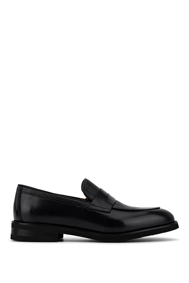 Men's Genuine Leather Black Classic Shoes