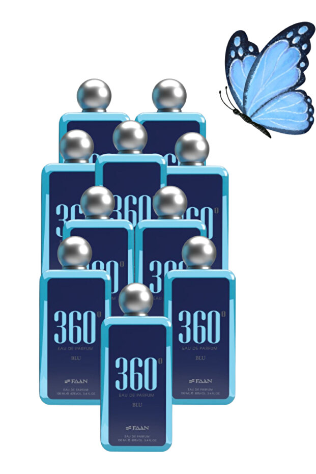 10 قطع عطر 360 بلو 100 مل