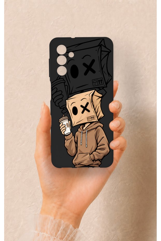 Samsung A04S Compatible Coffee Break Patterned Silicone Case