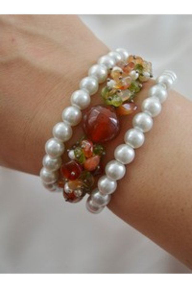 Agate Venci Bracelet Set - Multi-Colored