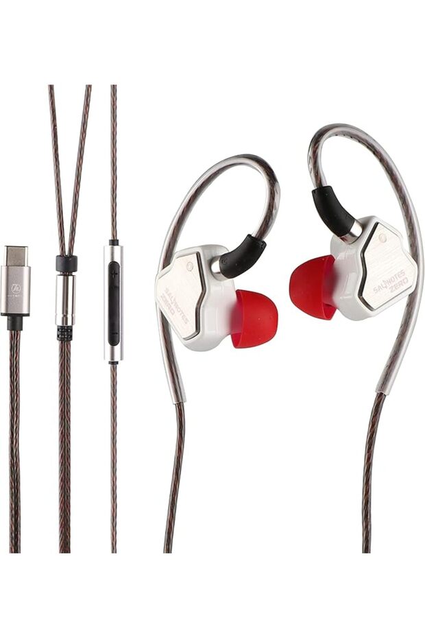 سماعات أذن داخلية 7Hz Salnotes Zero HiFi بمحرك ديناميكي 10 مم مع غشاء معدني مركب