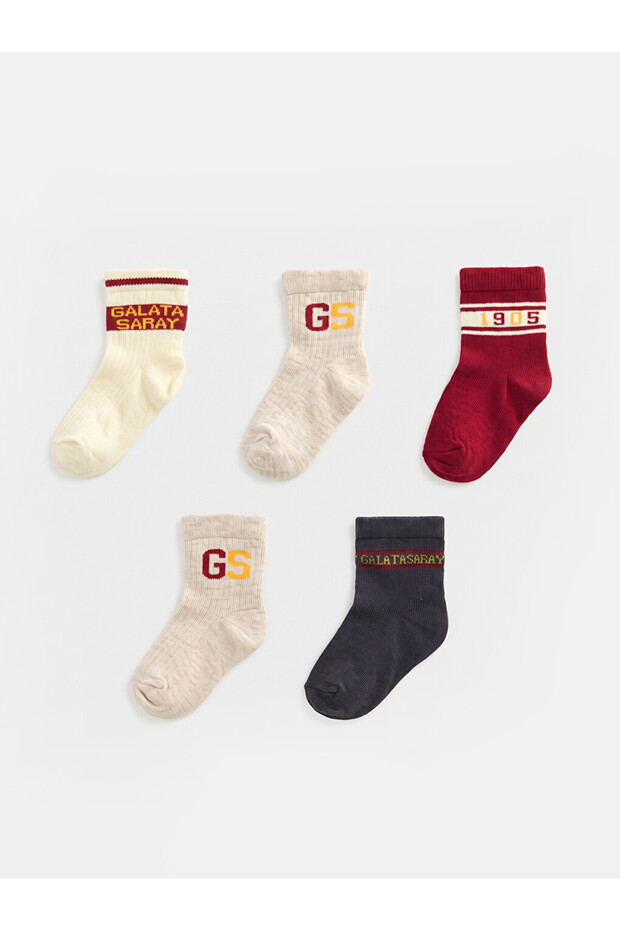 Sparkling Choices Licensed Embroidered Baby Boy Socks 5-Piece Set from Shining Store