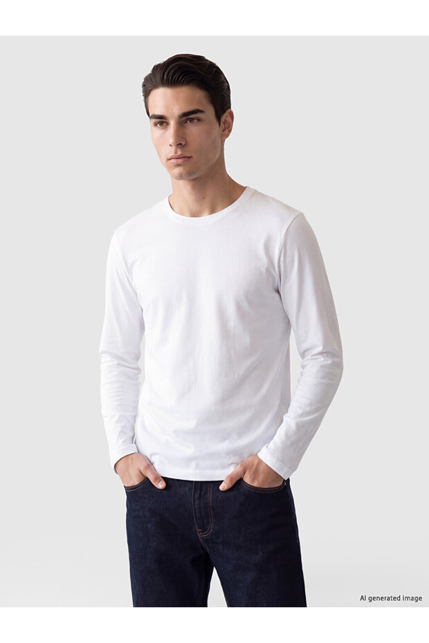 I Zero Roba Collar Long Sleeve Men's T-Shirt from Freezen Store