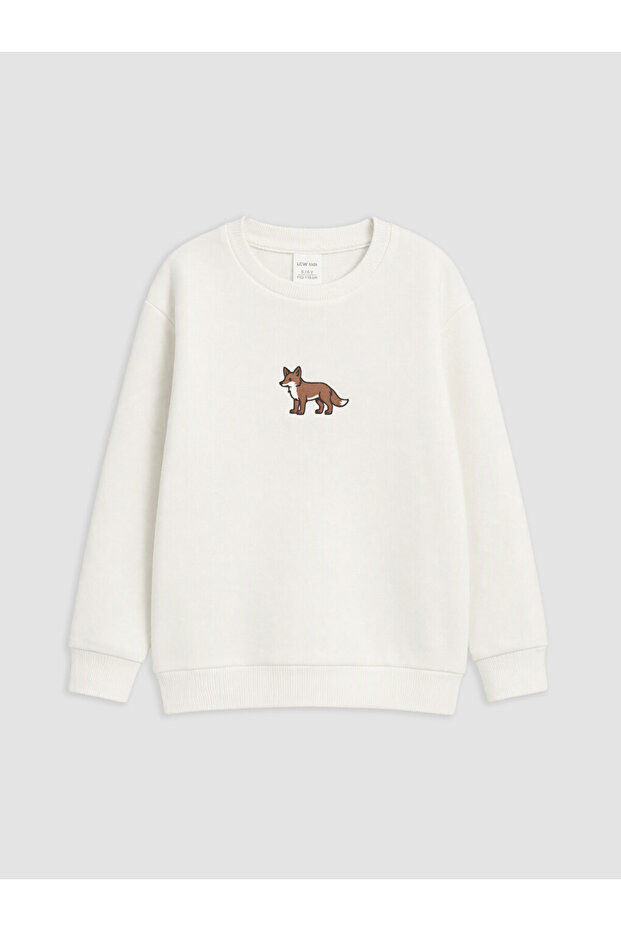 Embroidered Long Sleeve Boys' Sweatshirt