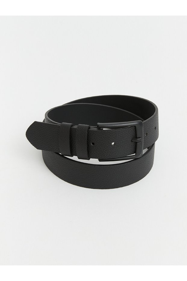 حزام رجالي أسود عادي من LCW ACCESSORIES مع فرق من NEVAVM