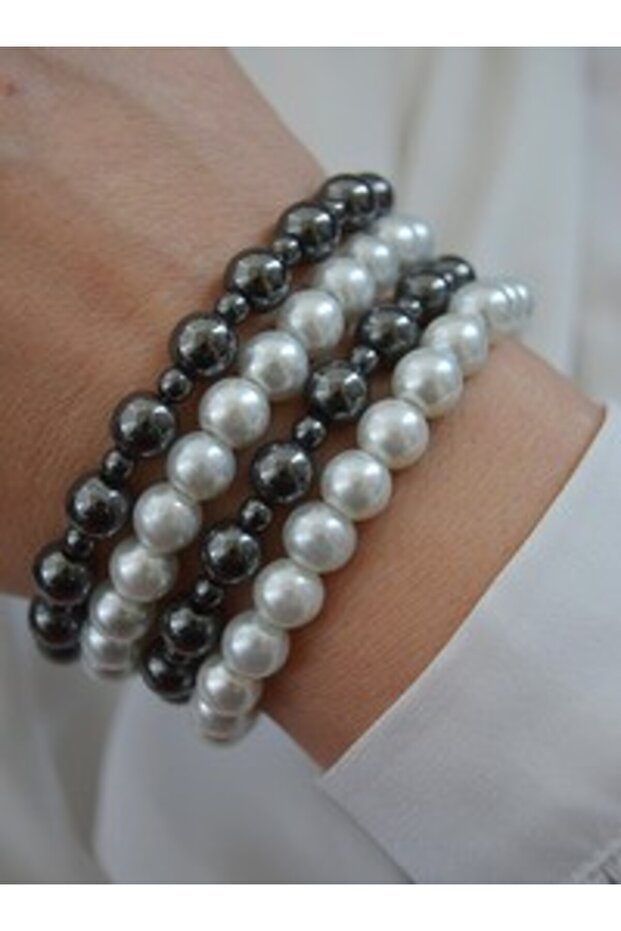 Hematite Veince Bracelet Set - Multicolor -