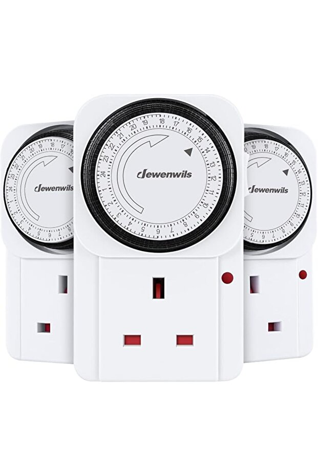 Timer Plug Socket UK, 24 Hour Programmable Energy Saving Timer