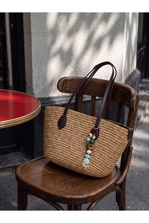 Nevavm Women's Straw Shoulder Bag with a Difference