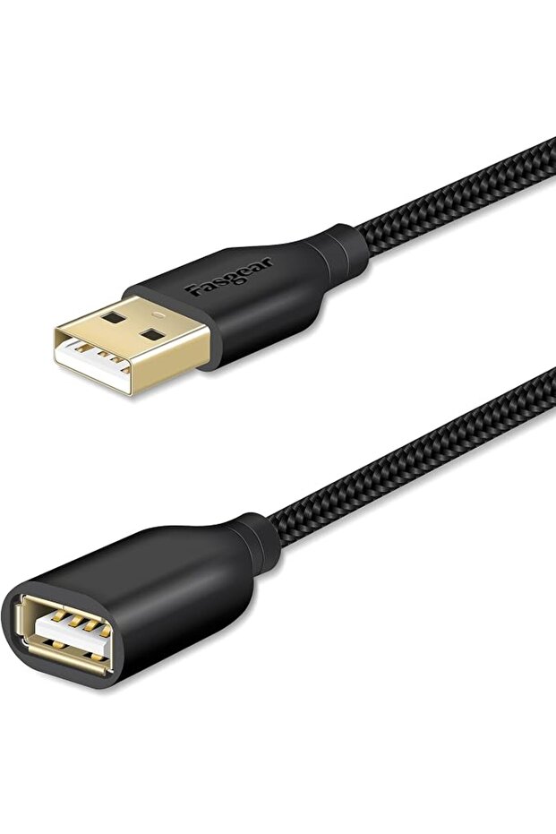 كابل تمديد USB 2.0 بطول 10 أقدام، موصل ذكر إلى أنثى للشحن والمزامنة