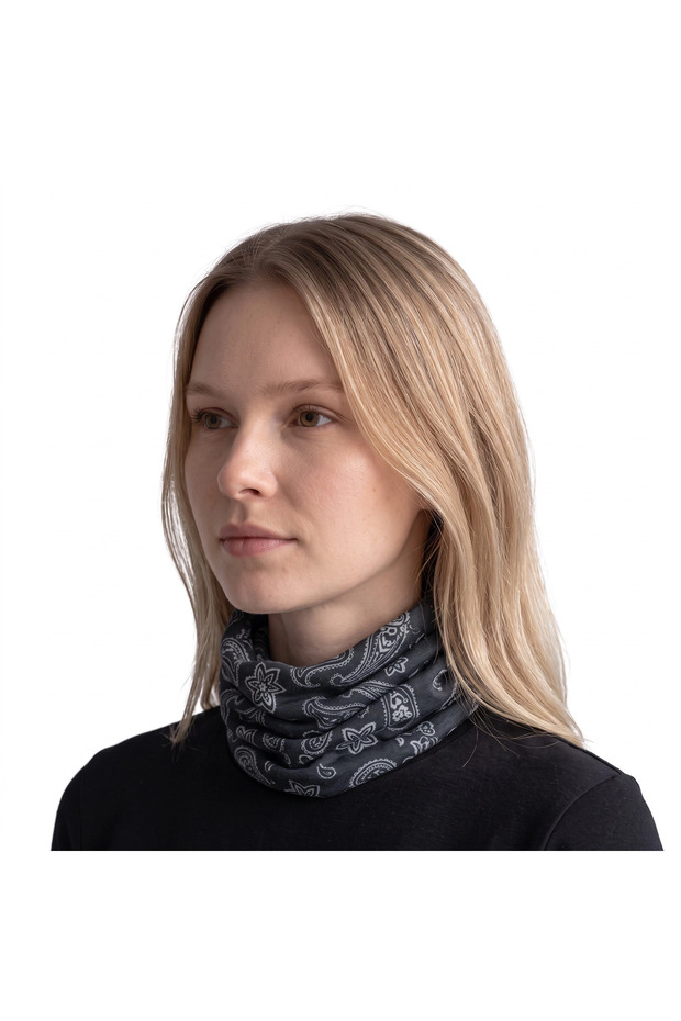 Multi-Functional Seamless Black Bandana-Motorcycle Face Mask, Sports Headband and Neck Gaiter
