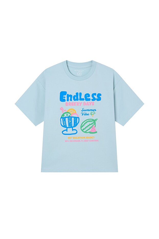 Kids' Endless Lazy Days Blue Graphic Tee