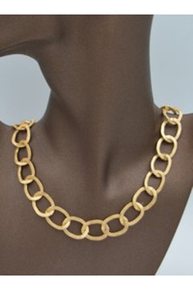Thick chain necklace - gold color -