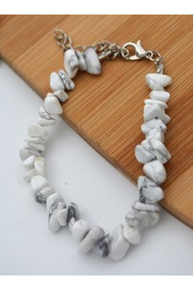 Havli̇t Stone Bracelet - White -