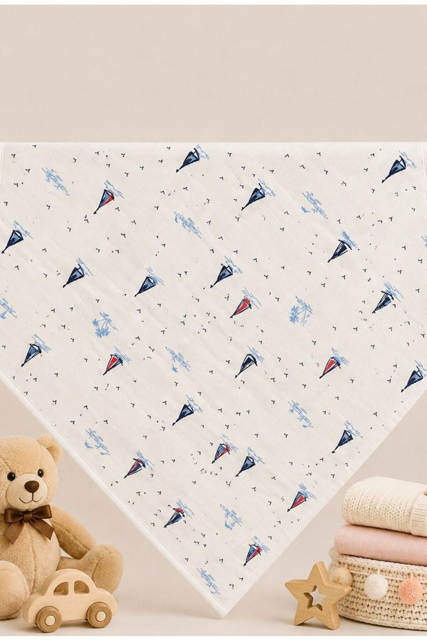 Multi-Purpose Muslin Blanket, Muslin Newborn Baby Blanket, 100% Cotton, Muslin Cloth 80×80 cm