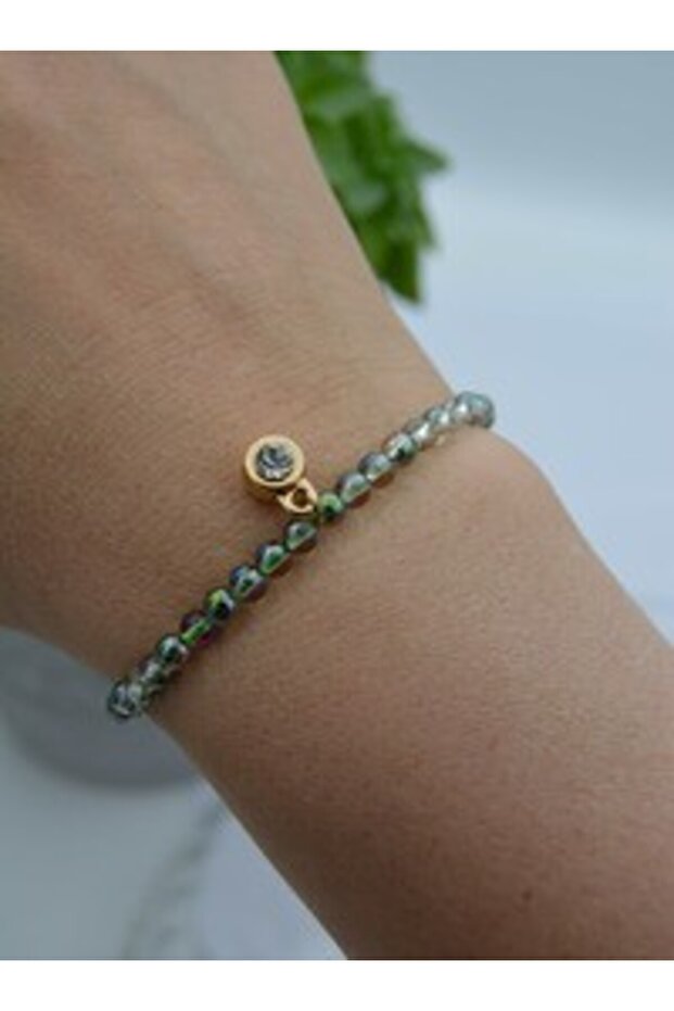 4mm Crystal Quartz Bracelet - Multicolor -