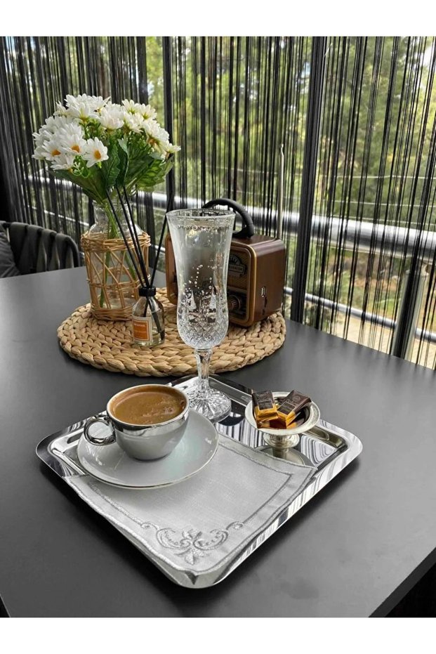 Presentation Napkin, Cocktail Napkin, Coffee Service Napkin, Coaster 6-Piece Presentation Napkin
