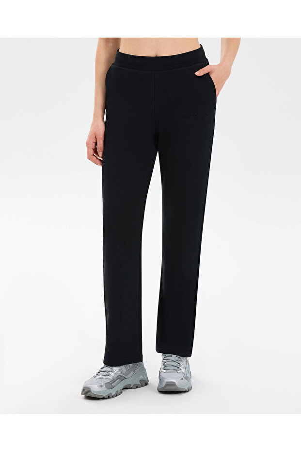 W essential regular sweatpant women's black tracksuit bottom s2610003-3817