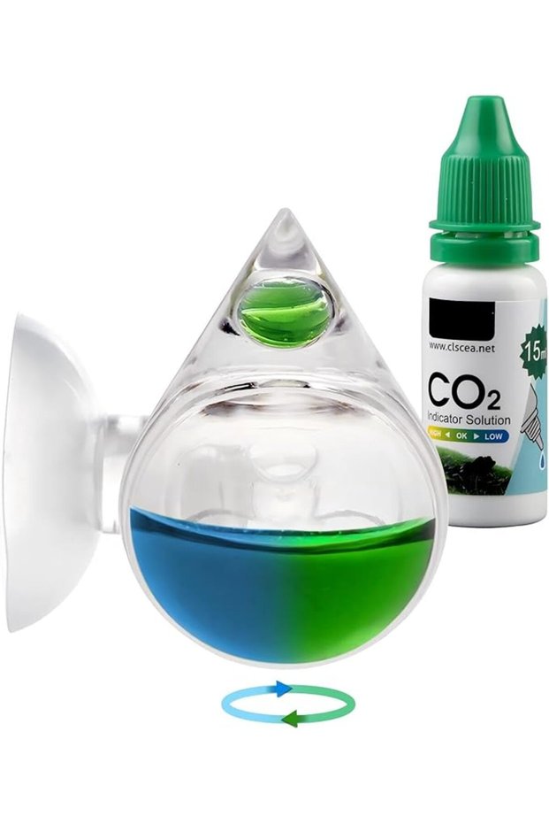 مؤشر ثاني أكسيد الكربون للأحواض المائية، مؤشر CO2 على شكل قطرة، سعة 15 مل
