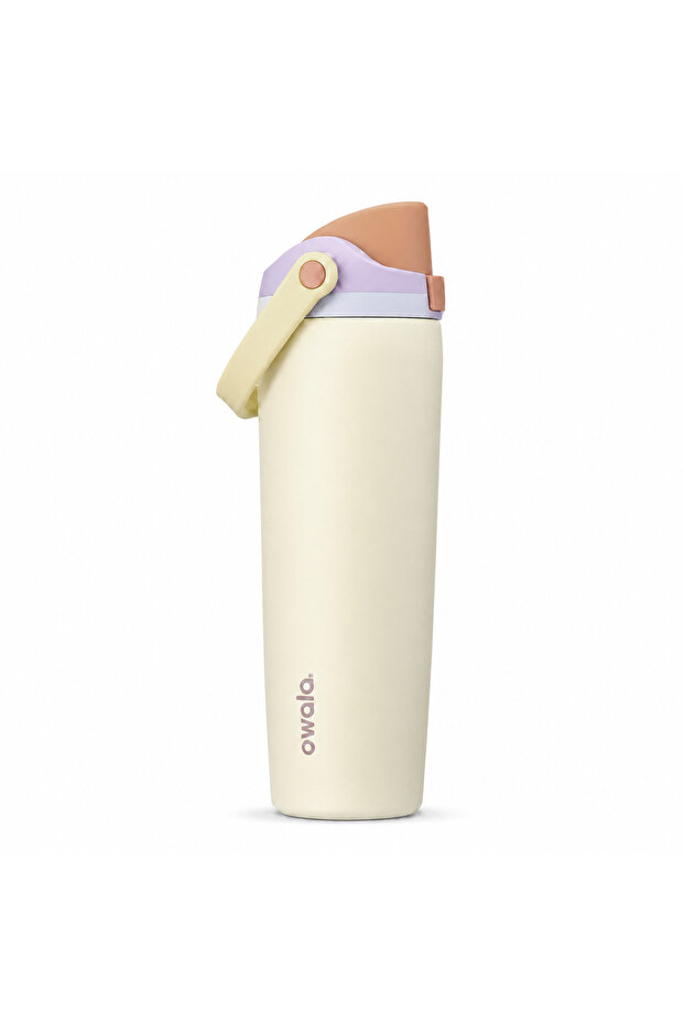 Owala 30oz Insulated Travel Tumbler with Handle and Straw Lid, Yellow