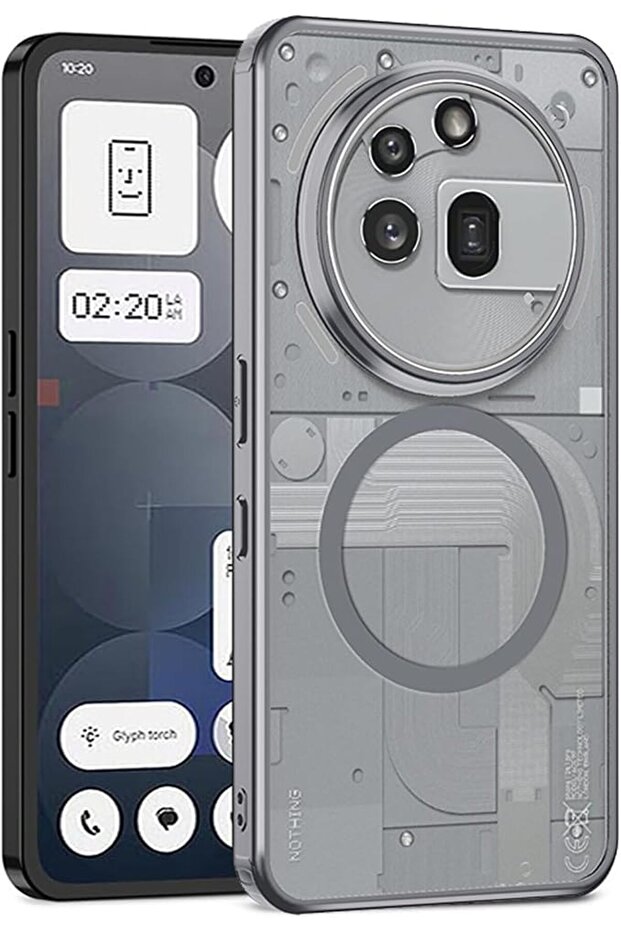 حافظة لهاتف Nothing Phone (3a) pro، متوافقة مع الشحن اللاسلكي Magsafe، [لا تسبب الاصفرار] [15 FT M]