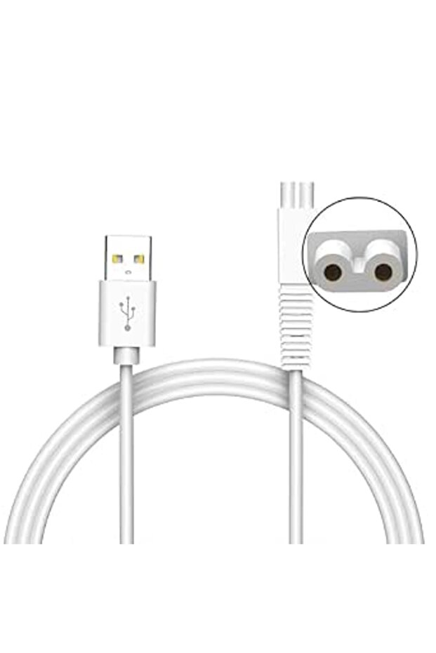 كابل شحن USB لجهاز تنظيف الأسنان بالماء، متوافق مع بعض أجهزة تنظيف الأسنان بالماء المحمولة.
