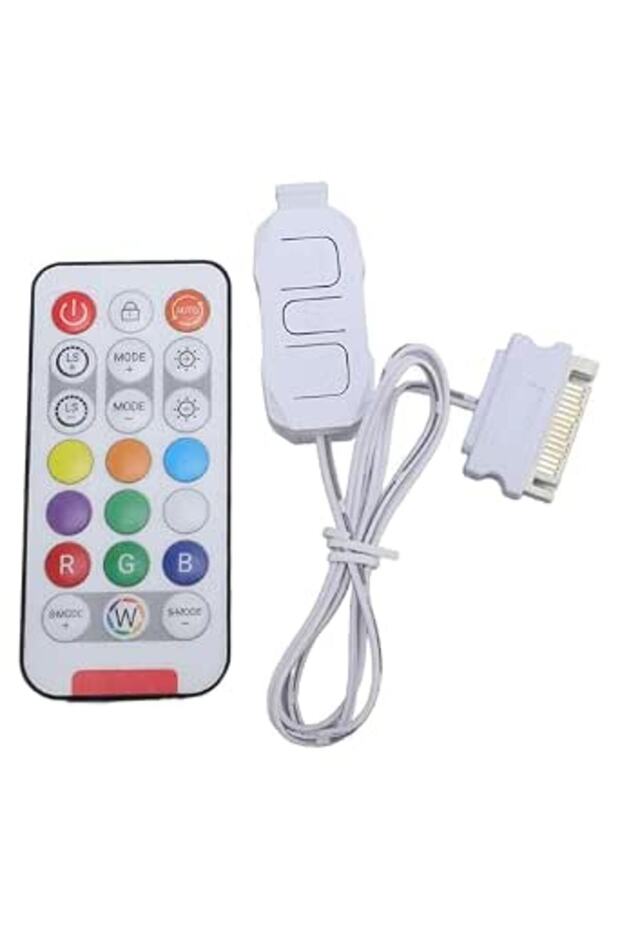 ARGB PC Fan Controller Kit, 5V 3 Pin PC ARGB Controller 21 Keys Power Computer ARGB Fans Hub Control