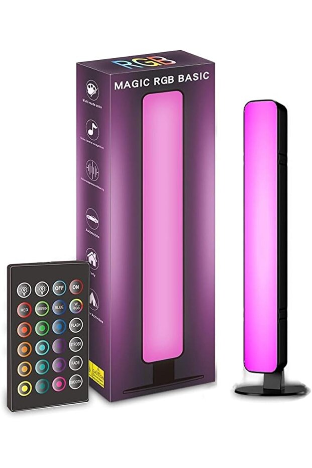 شريط إضاءة LED RGB محيطي بمنفذ USB مع مزامنة الموسيقى، تغيير الألوان لخلفية التلفزيون وألعاب الفيديو، مع جهاز تحكم عن بعد