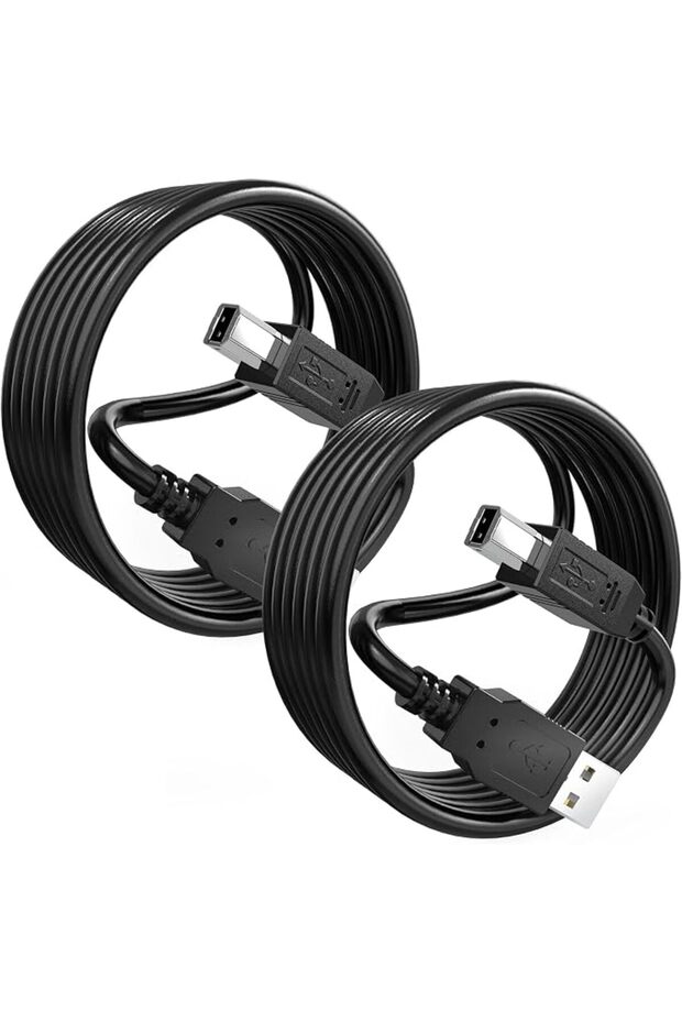 كابل USB MIDI بطول 6 أقدام، كابل USB 2.1 من النوع A إلى النوع B متوافق مع لوحات مفاتيح MIDI ووحدات التحكم والصوت