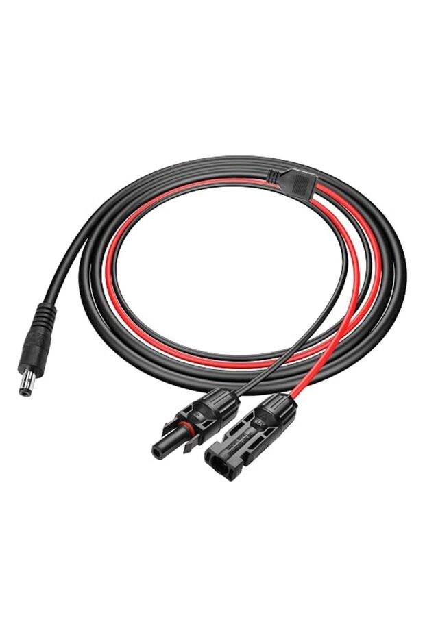 موصلات الألواح الشمسية إلى كابل تمديد طاقة DC 5.5x2.1 مم 14AWG، كابل محول للألواح الشمسية