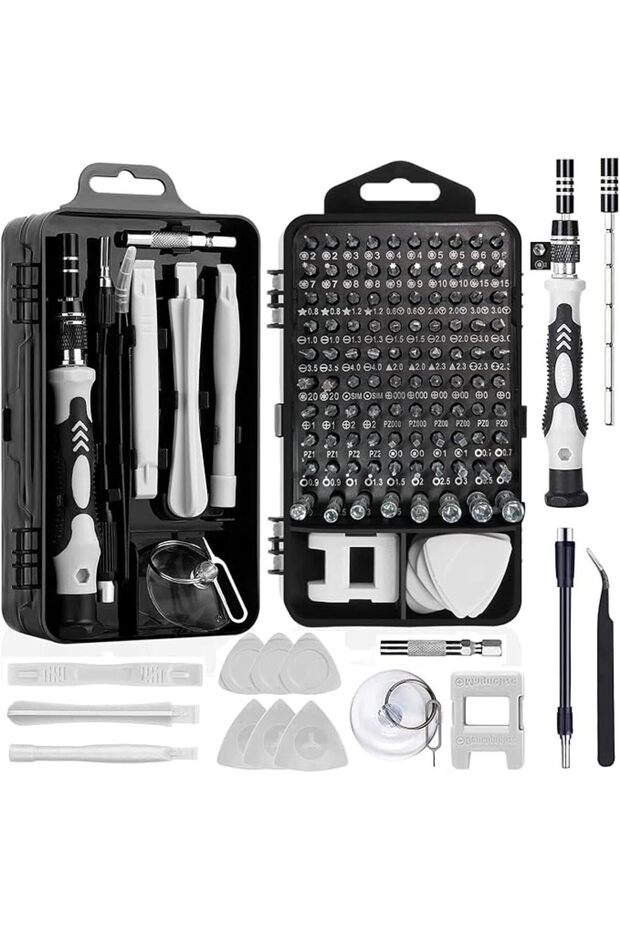 115-In-1 Precision Screwdriver Set With 98 CR-V Bits & 17 Tools