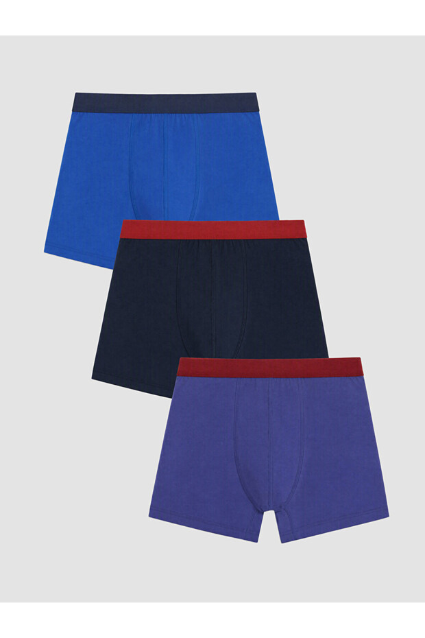 Ozmarka New Season Mixed Cotton Flexible Men's Boxer 3-Pack