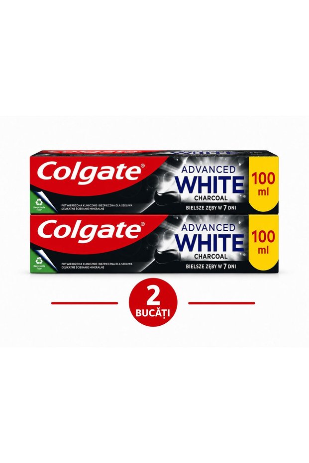 2x 100 Ml Advanced white charcoal