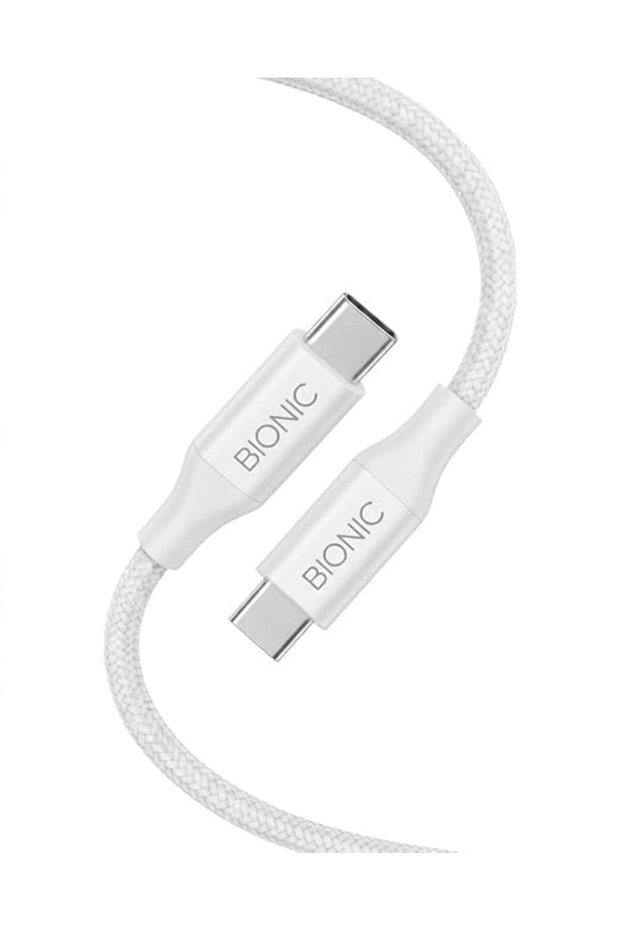 كابل شحن سريع BIONIC 45W من USB-C إلى USB-C [1 متر]، عالي السرعة بتقنية PD 3.0 و PPS، مصنوع من النايلون المضفر