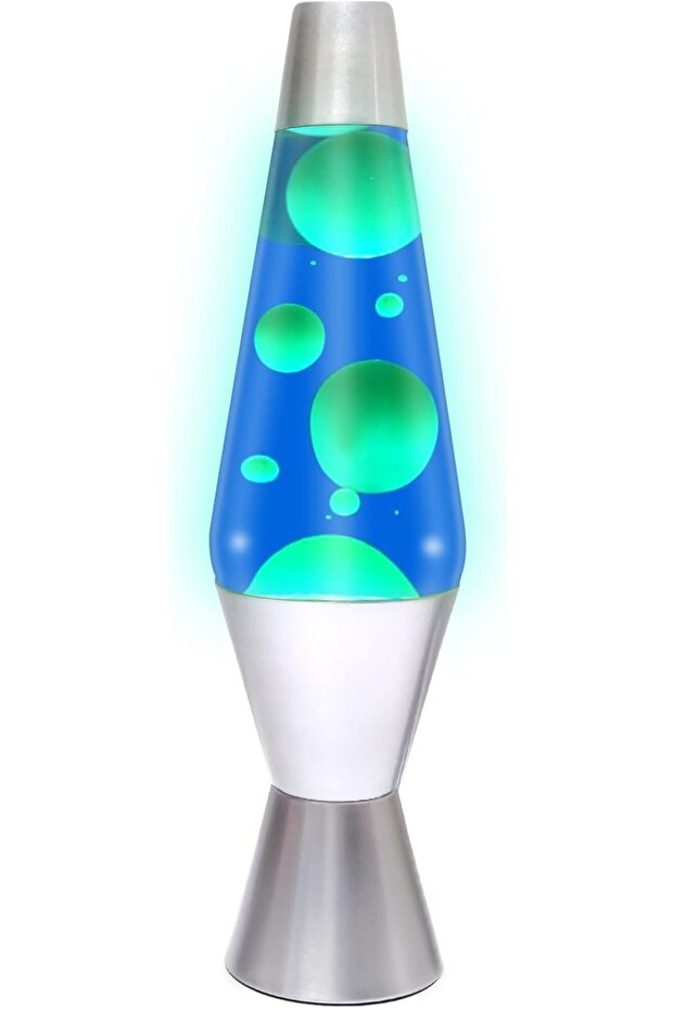 مصباح لافا، إضاءة LED متغيرة الألوان بطول 14 بوصة مع تأثيرات انتقالية تلقائية، يعمل بالـUSB/البطارية