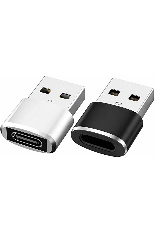 محول OTG من USB-C أنثى إلى USB-A ذكر، شحن سريع PD، عبوة من قطعتين