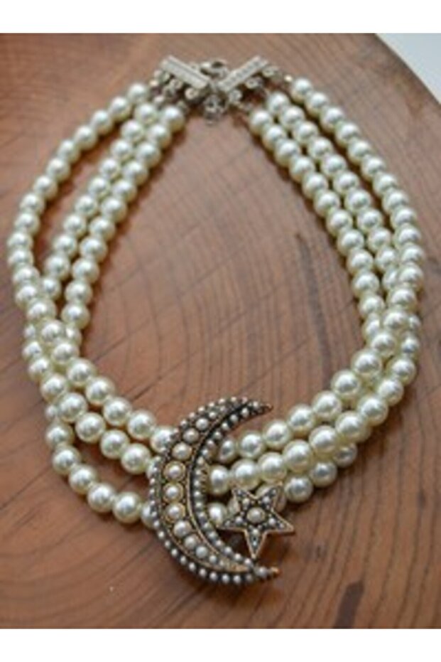 Special Design Choker Necklace - White -