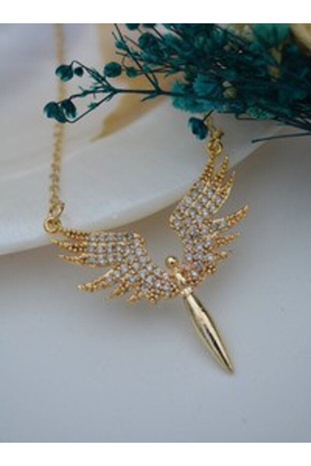 Albanian necklace - gold color -