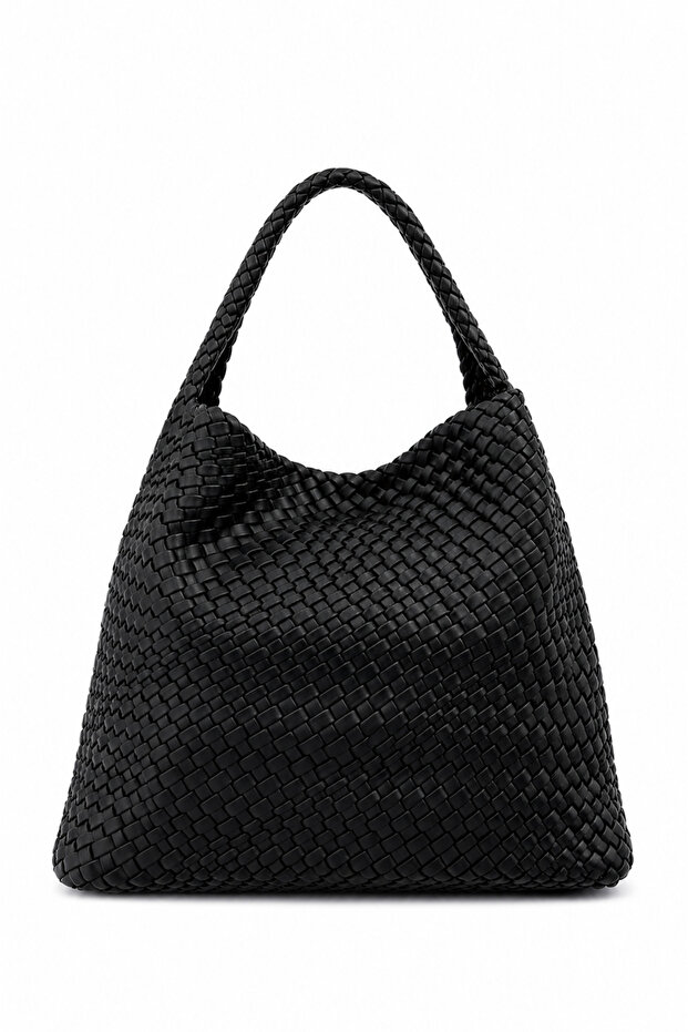 Women's Shoulder Bag Italian Style Luxury Knitted Pattern Soft Casual Hobo Handbag 26990