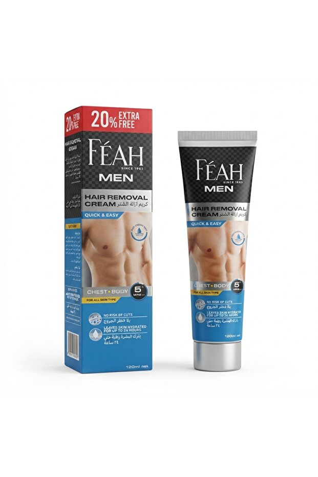 Hair Removal Cream for Men 120ml - Effective Body Hair Removal Cream