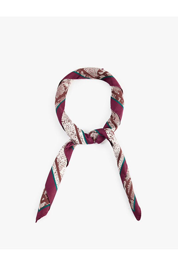 Patterned Square Satin Scarf