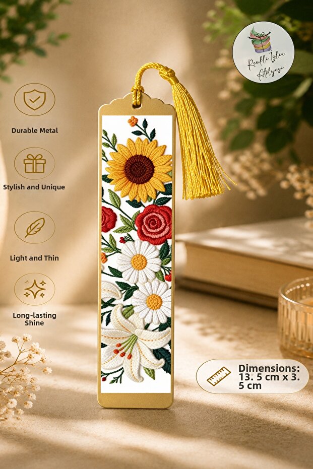 Artistic Design Metal Bookmark