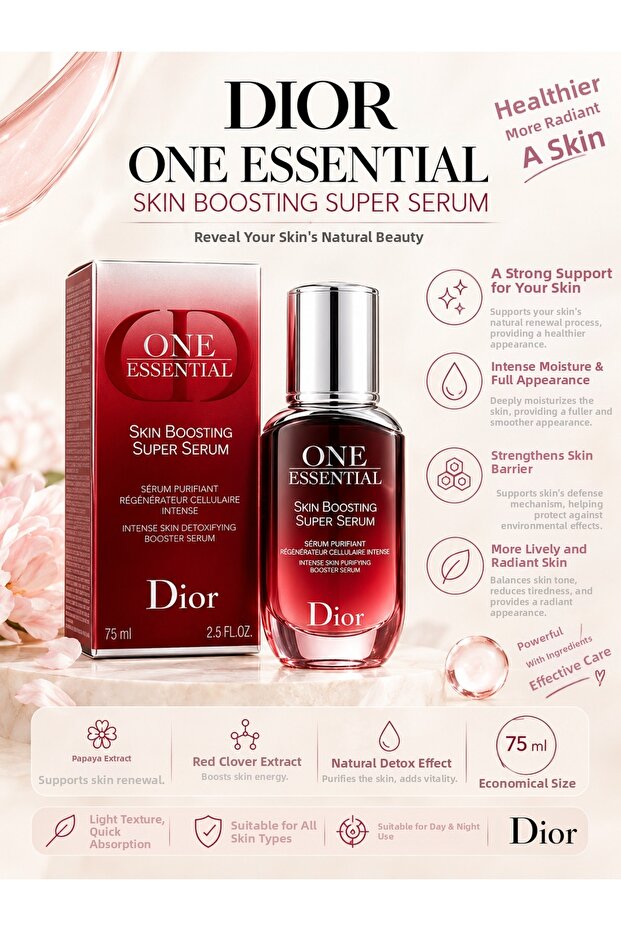 One Essential Skin Boosting 75 ml – Skin Barrier Supporting, Intensive Moisturizing and Regenerating Serum