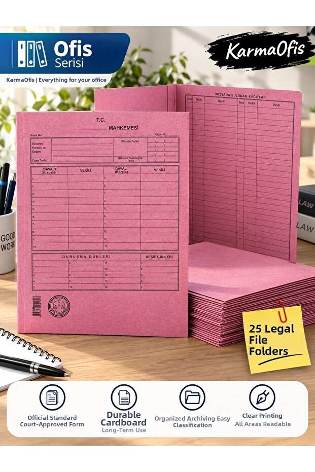 Case File Pink, Compatible with the Court of Justice – 25 Options Available